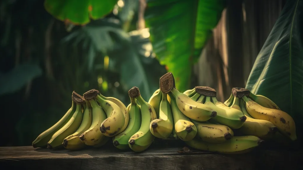 A selection of bananas