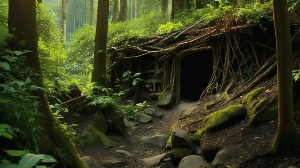 An off-grid root cellar in the jungle