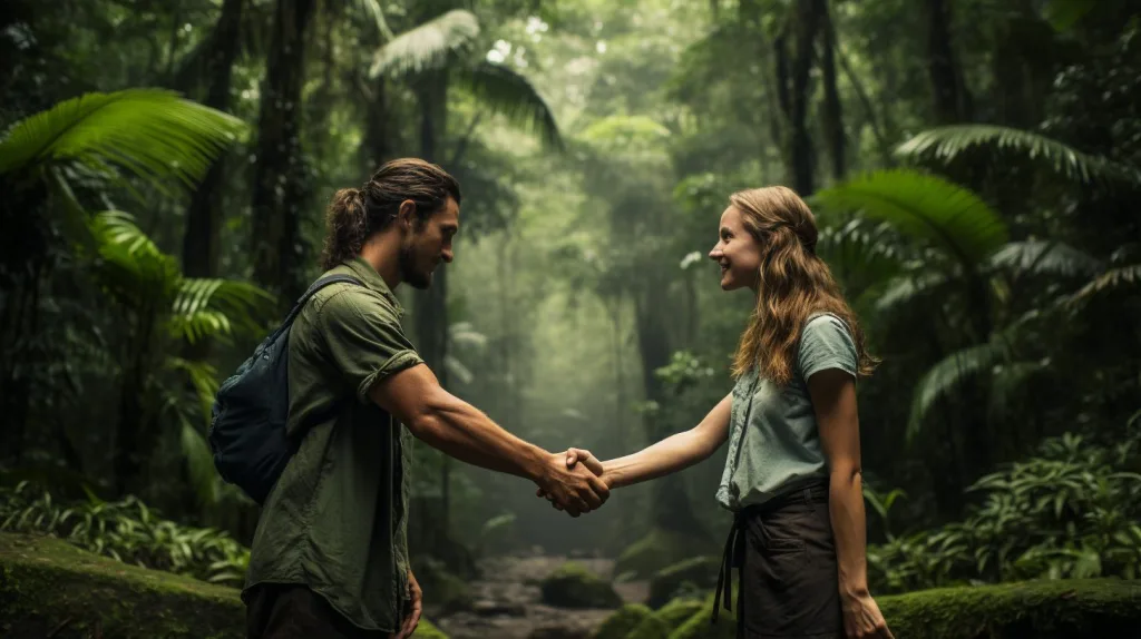 An agreement between two people settled by a handshake