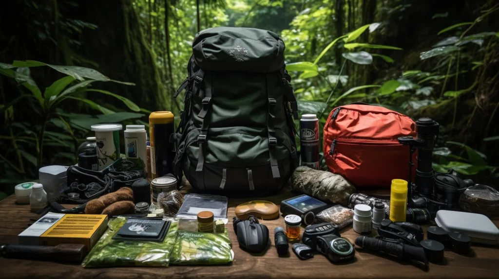 The Importance of creating a personal disaster plan illustrated by a backpack and much needed supplies