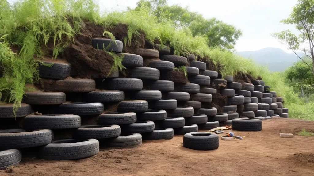 Earth-packed Tires in Costa Rica