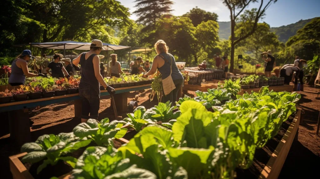 Food Production at an off-grid community