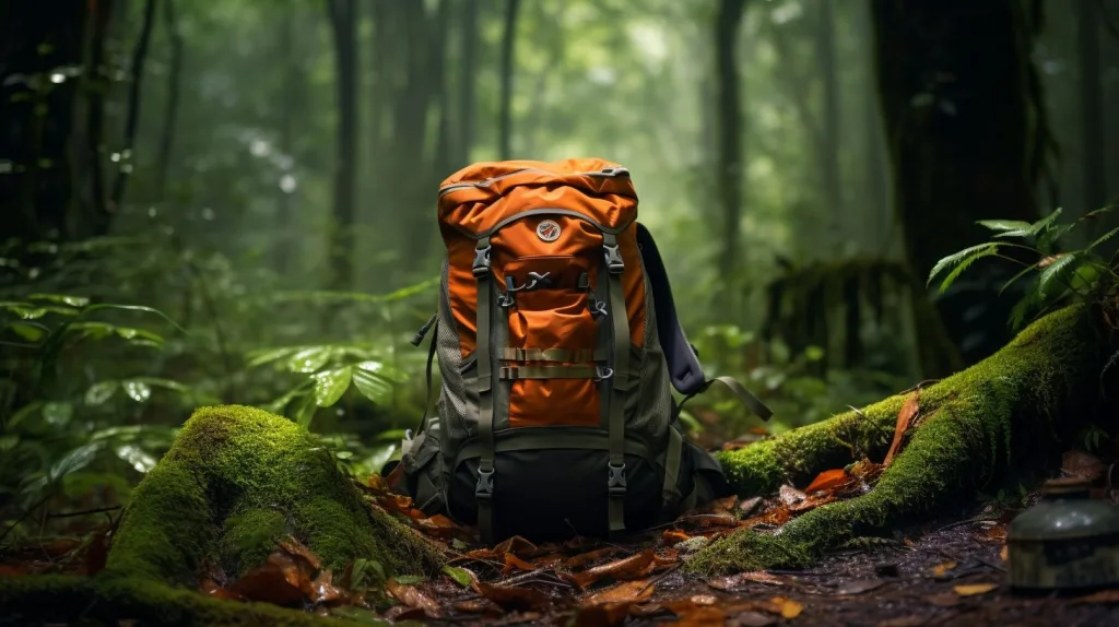 A backpack full of essential survival gear