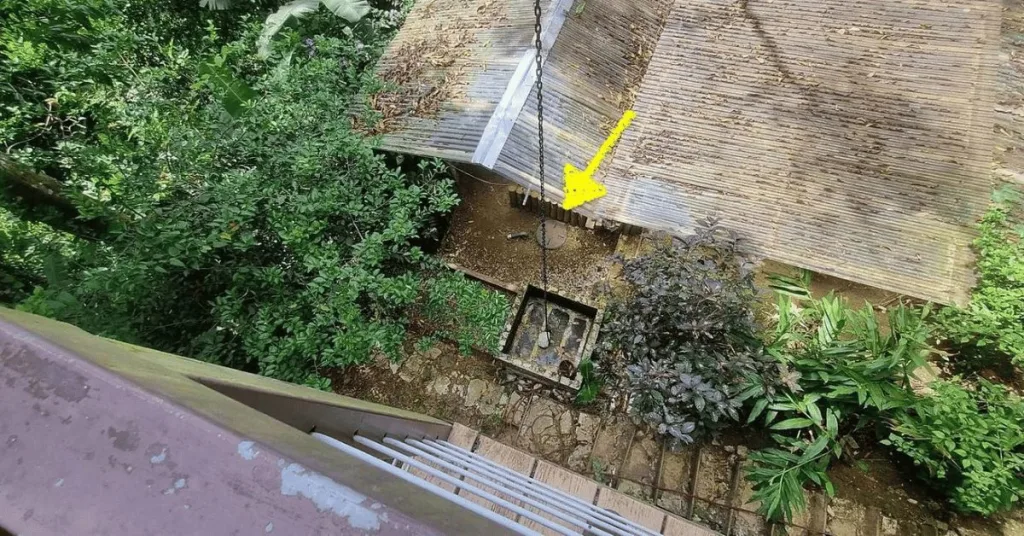 A biodigestor being used at an off-grid home