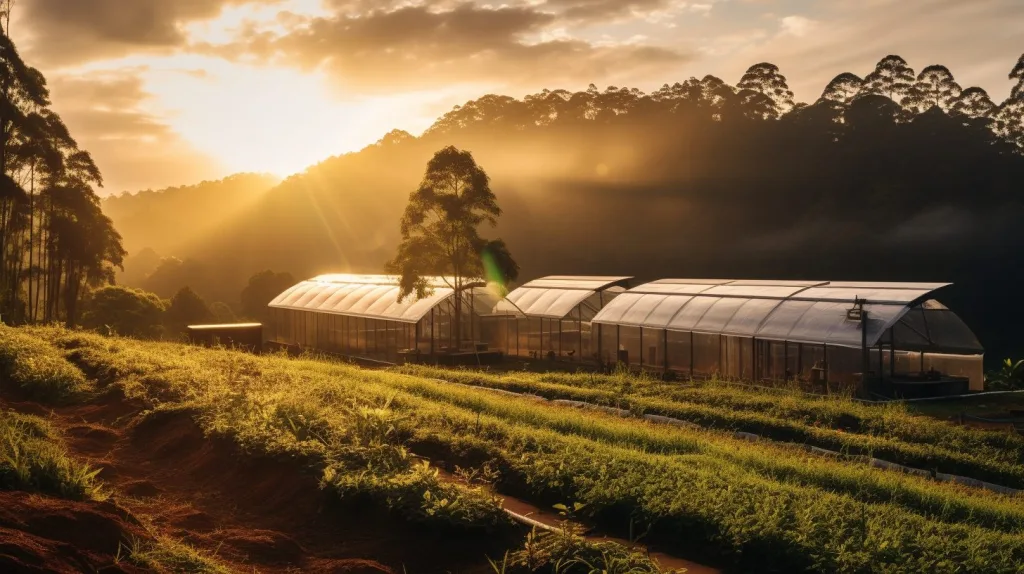 An off-grid homestead with a biomass production facility 