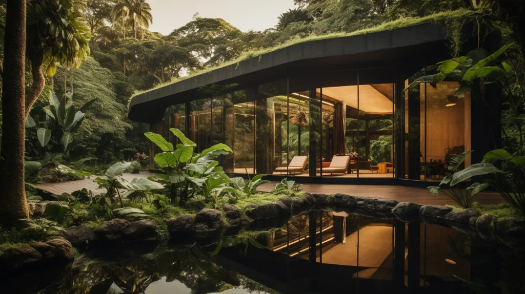 A sustainable home in the rainforest