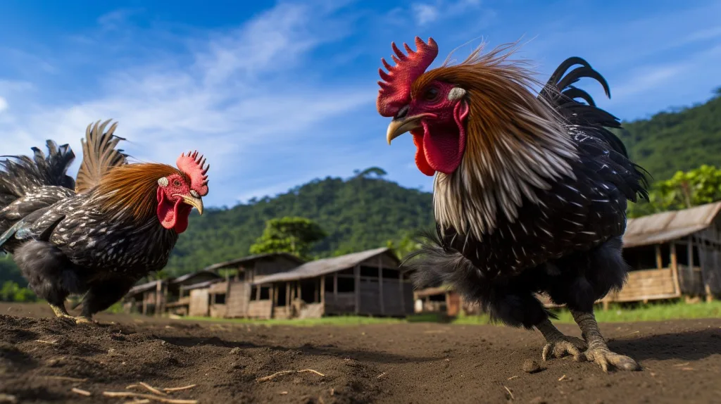 Rooster attacks