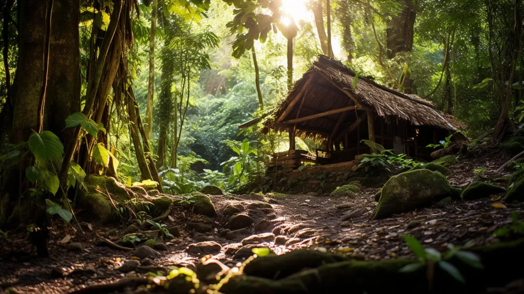A great location in the rainforest for a shelter