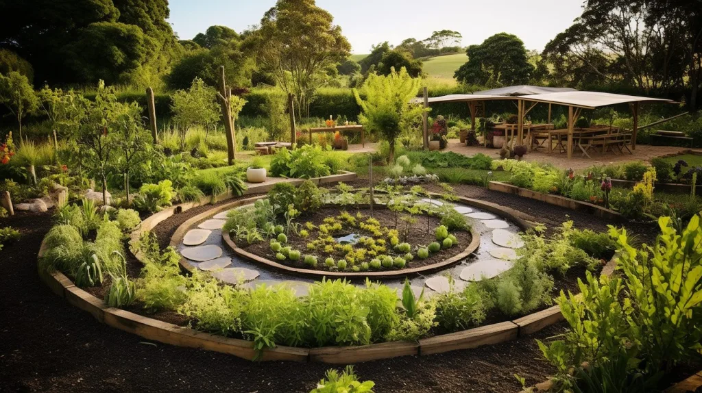 A homestead using permaculture to grow their produce