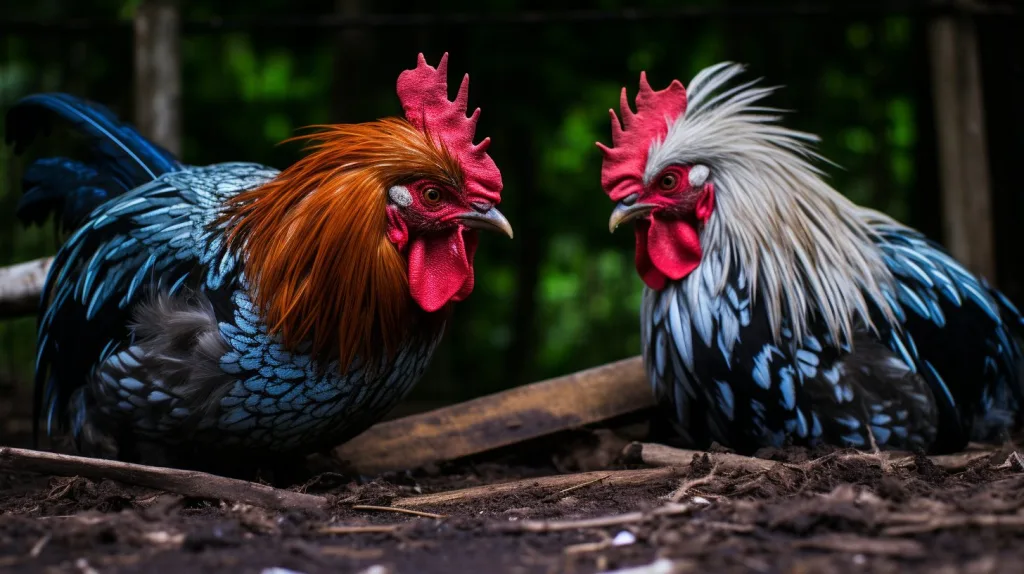 The aftermath of chicken mating