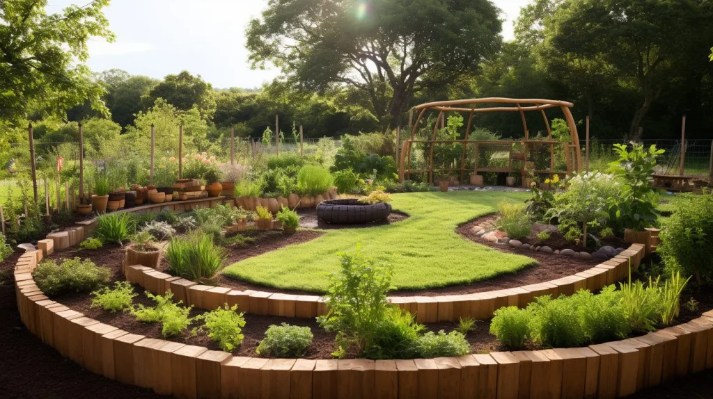 A homestead garden in the jungle