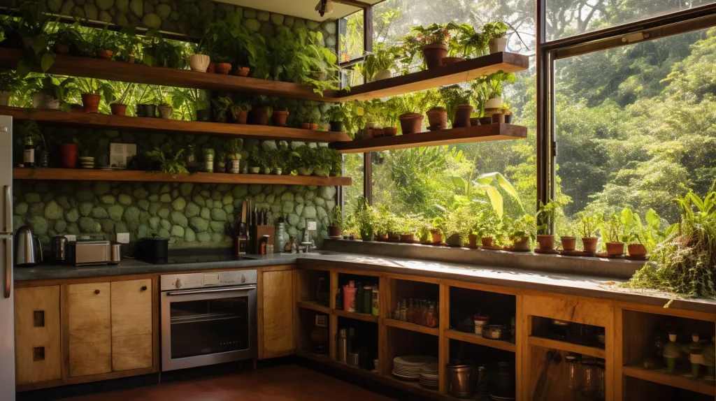 An off-grid sustainable kitchen