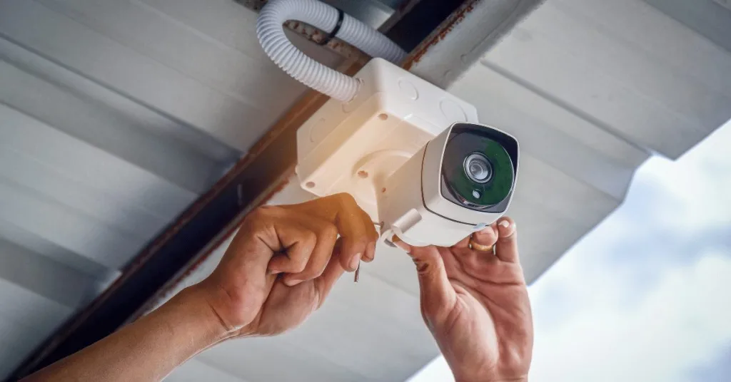 Installing an off-grid security camera