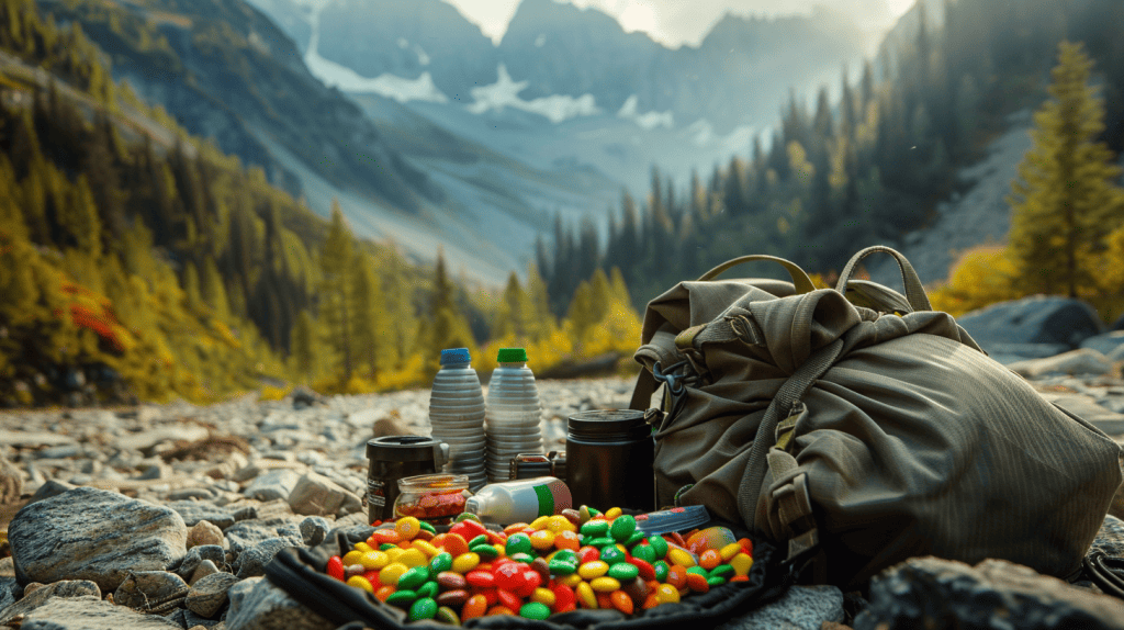 scenic picnic in the mountains