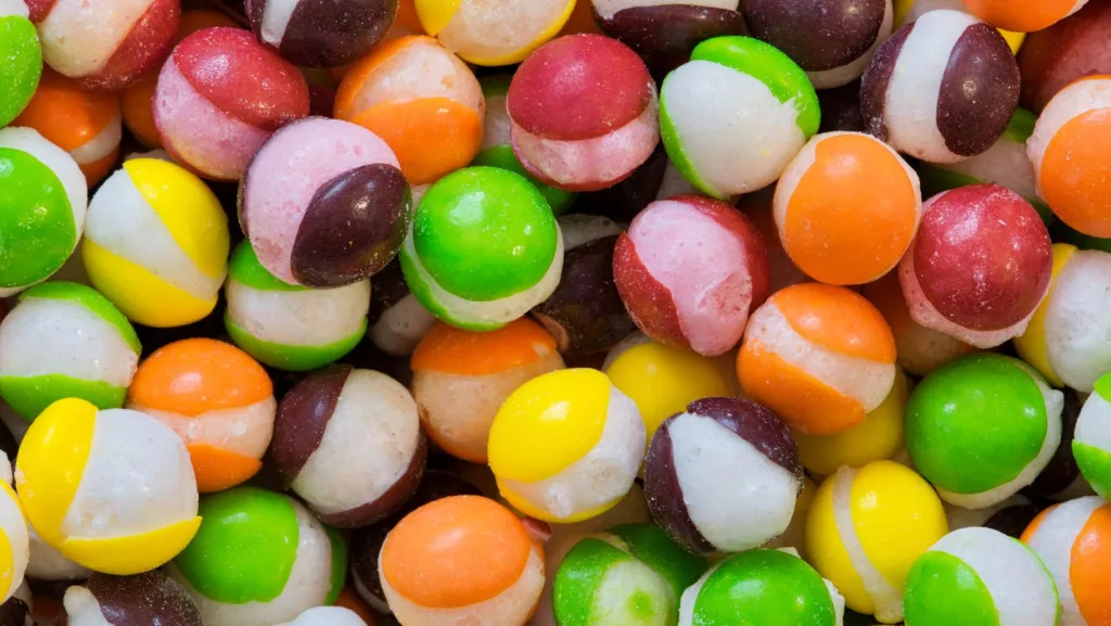 What freeze dried skittles look like
